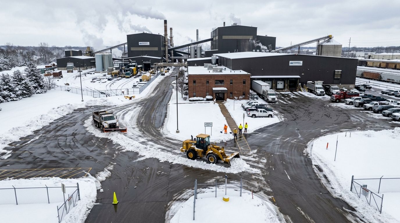 Snow removal for manufacturing plants: complete 2026 guide