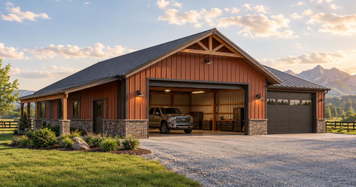 Pole barn builders for garages: planning your vehicle space