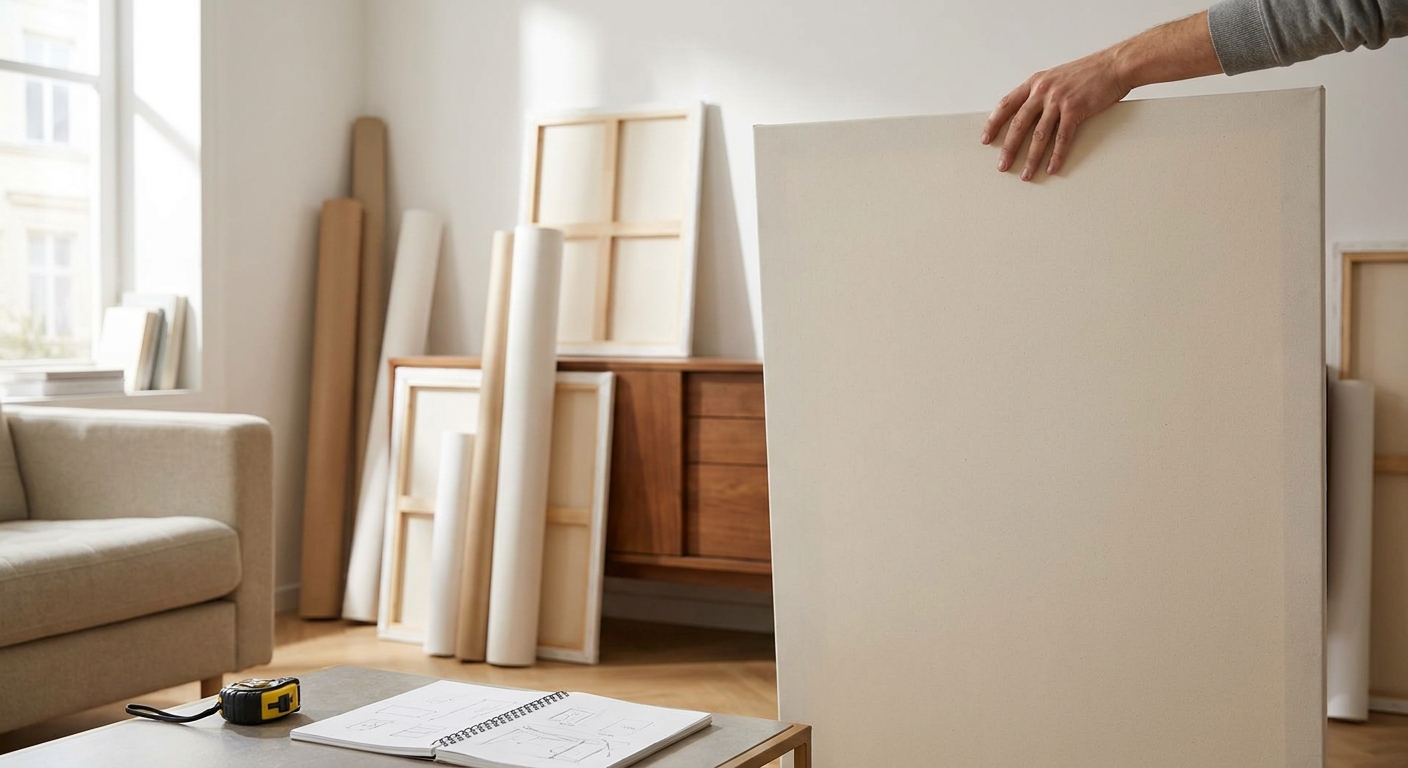 How to choose the right canvas size for your wall