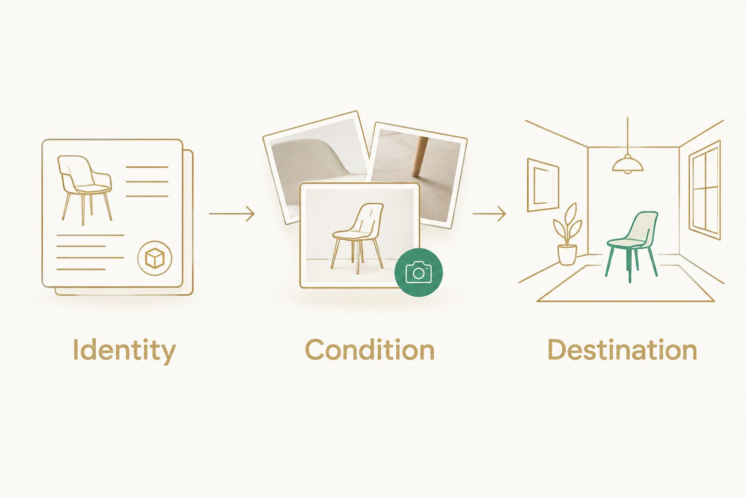 Three parts of a sensitive-object handling brief: identity, condition, and destination