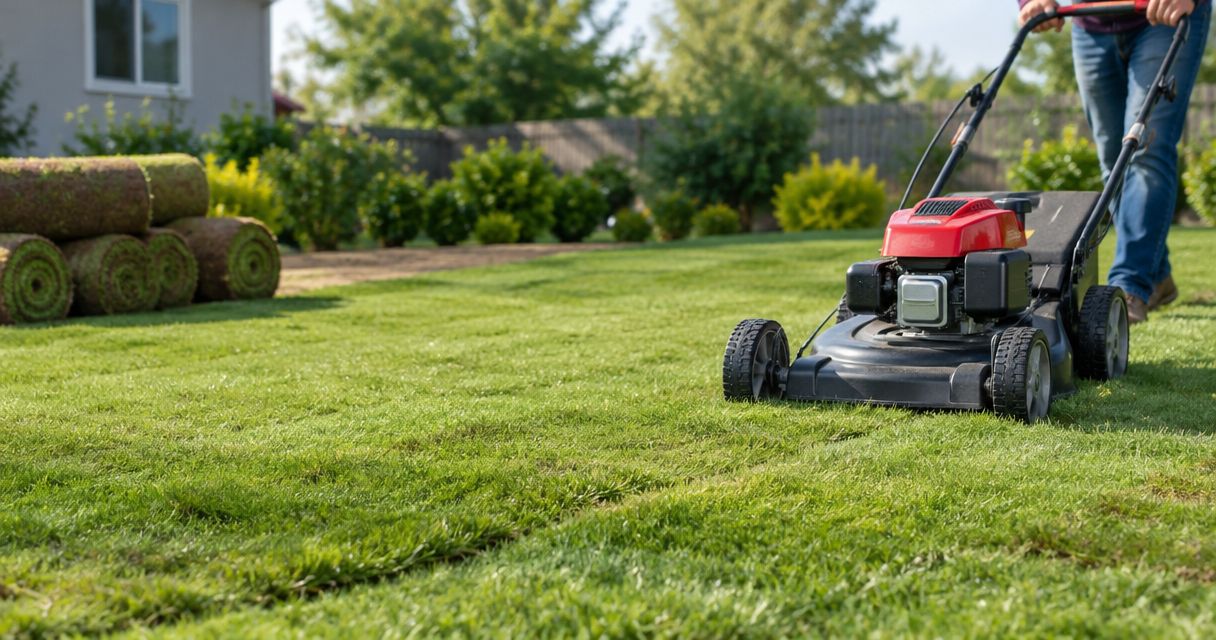 How soon can you mow new sod?