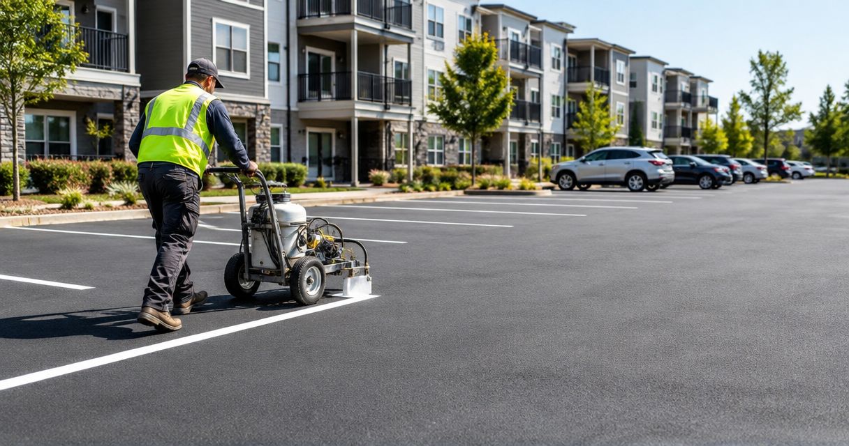 Best parking lot striping companies for apartment complexes 2026
