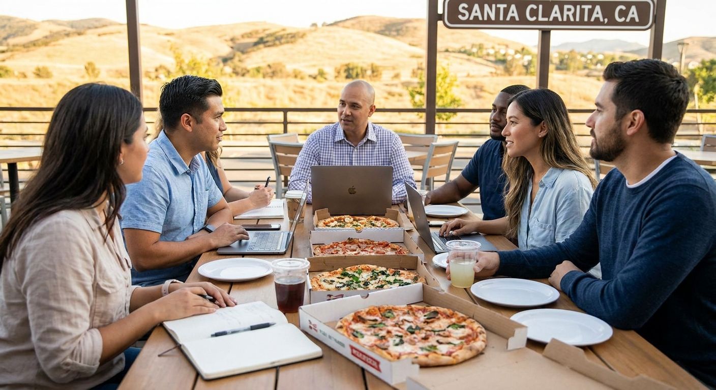 How to plan a work team pizza lunch in Santa Clarita