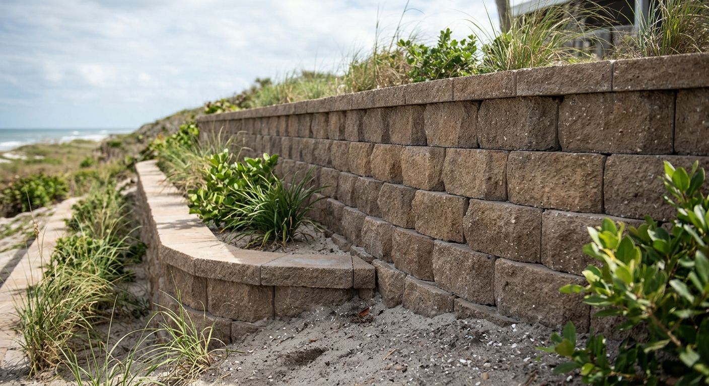 Best retaining wall materials for Florida sandy soil 2026