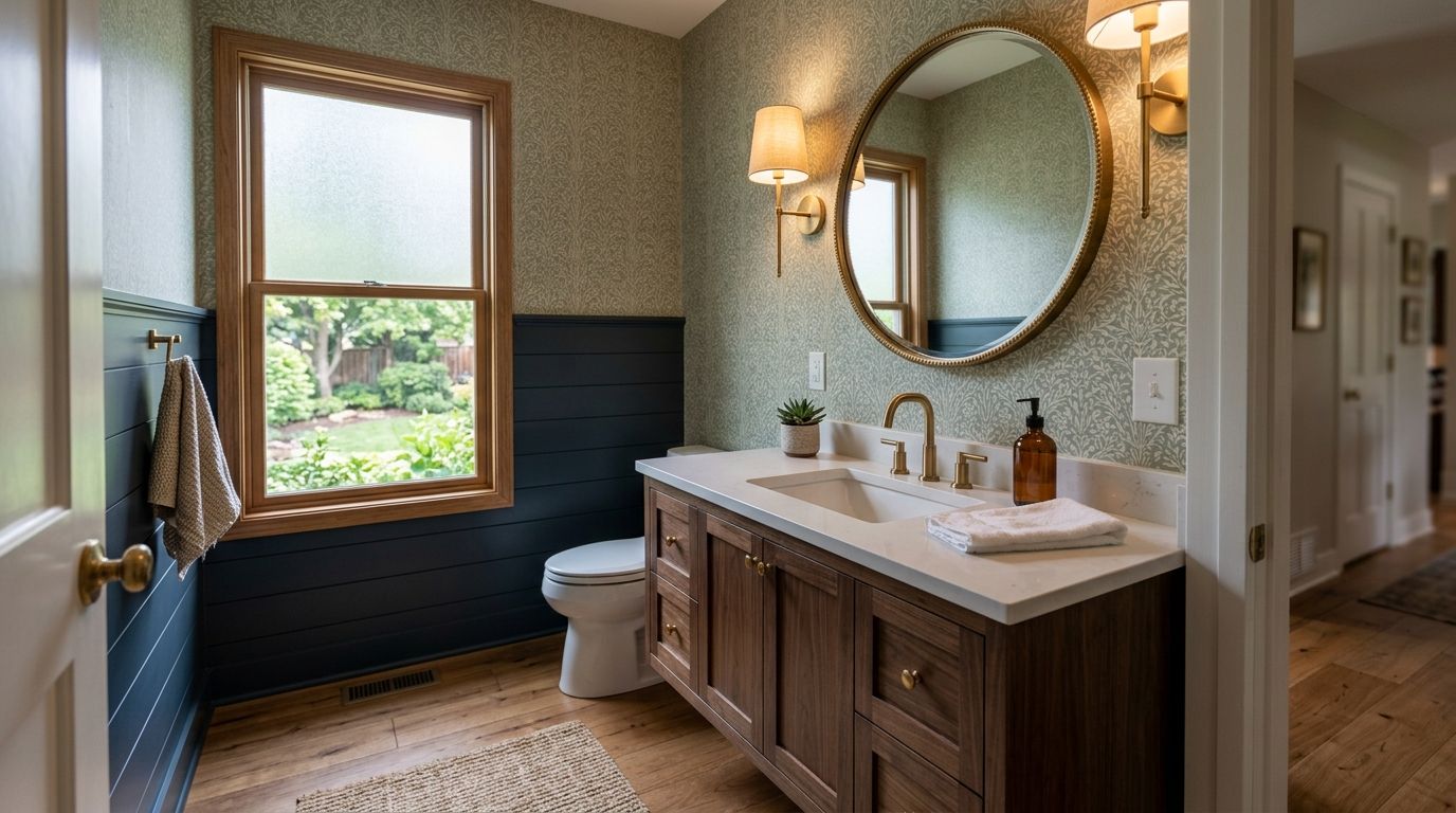 Powder room additions for Central Iowa homes