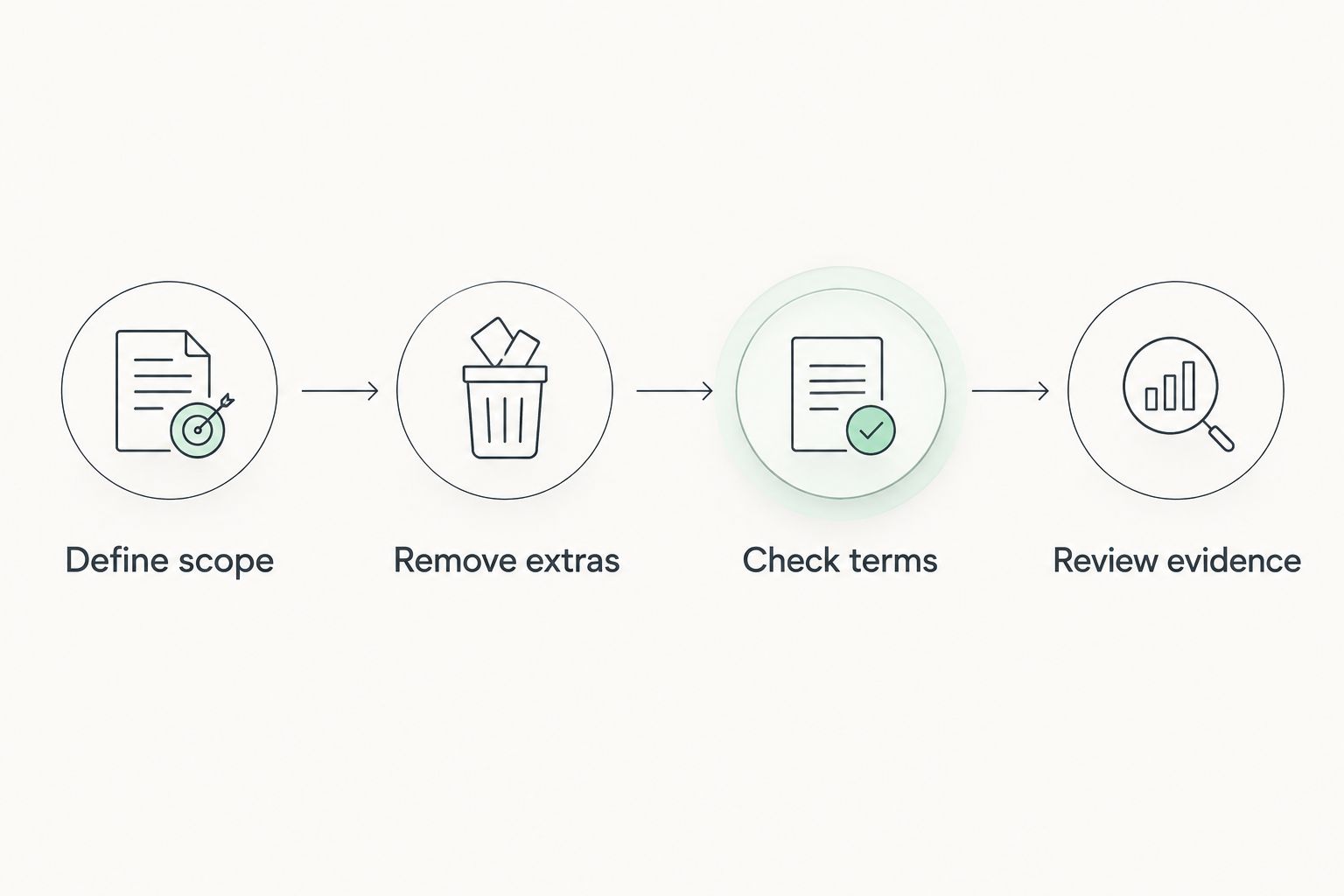 Four steps for limiting disclosure and checking a WhatsApp chat analysis