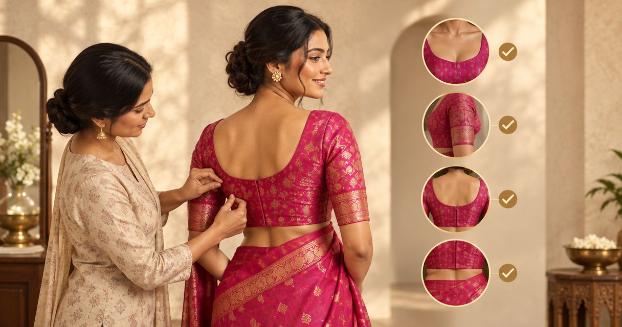 How should a saree blouse fit? A shopping checklist