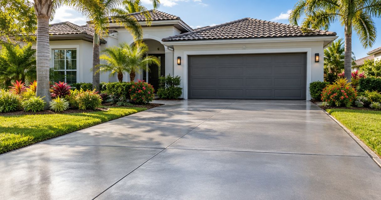 Best concrete driveway colors for Florida homes in 2026