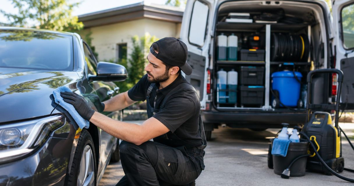 Do mobile detailers need water and electricity?