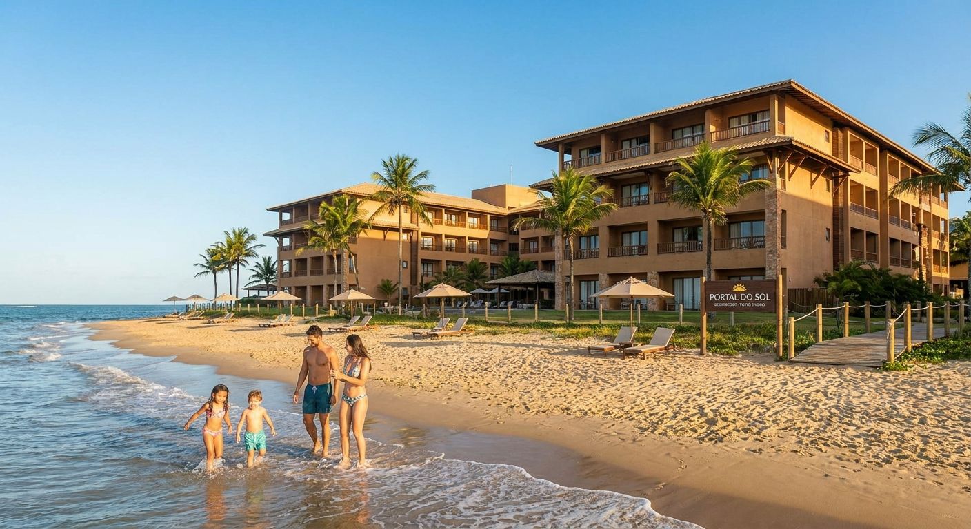 Beachfront hotel in Porto Seguro for families with kids