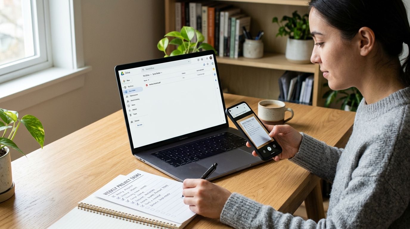 How to sync your printable checklist to Google Drive