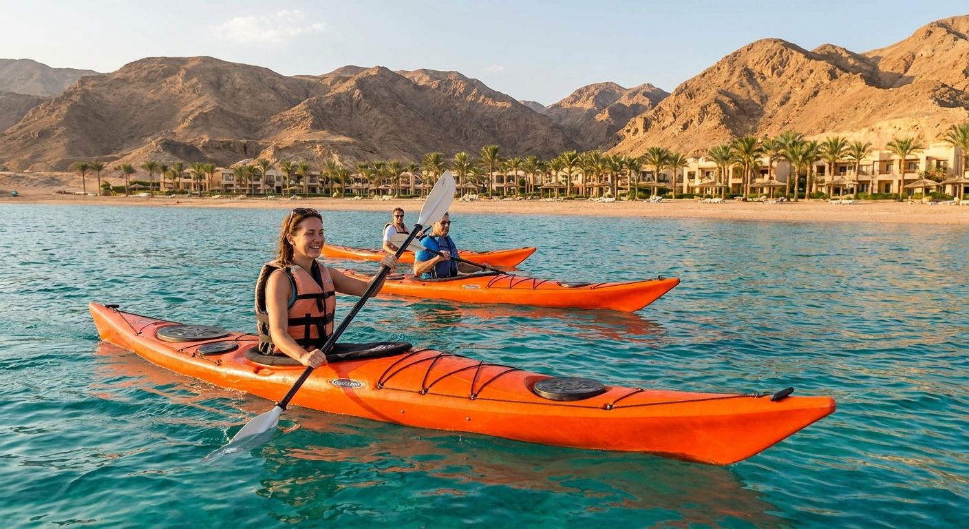 Kayaking tours along the Red Sea coast