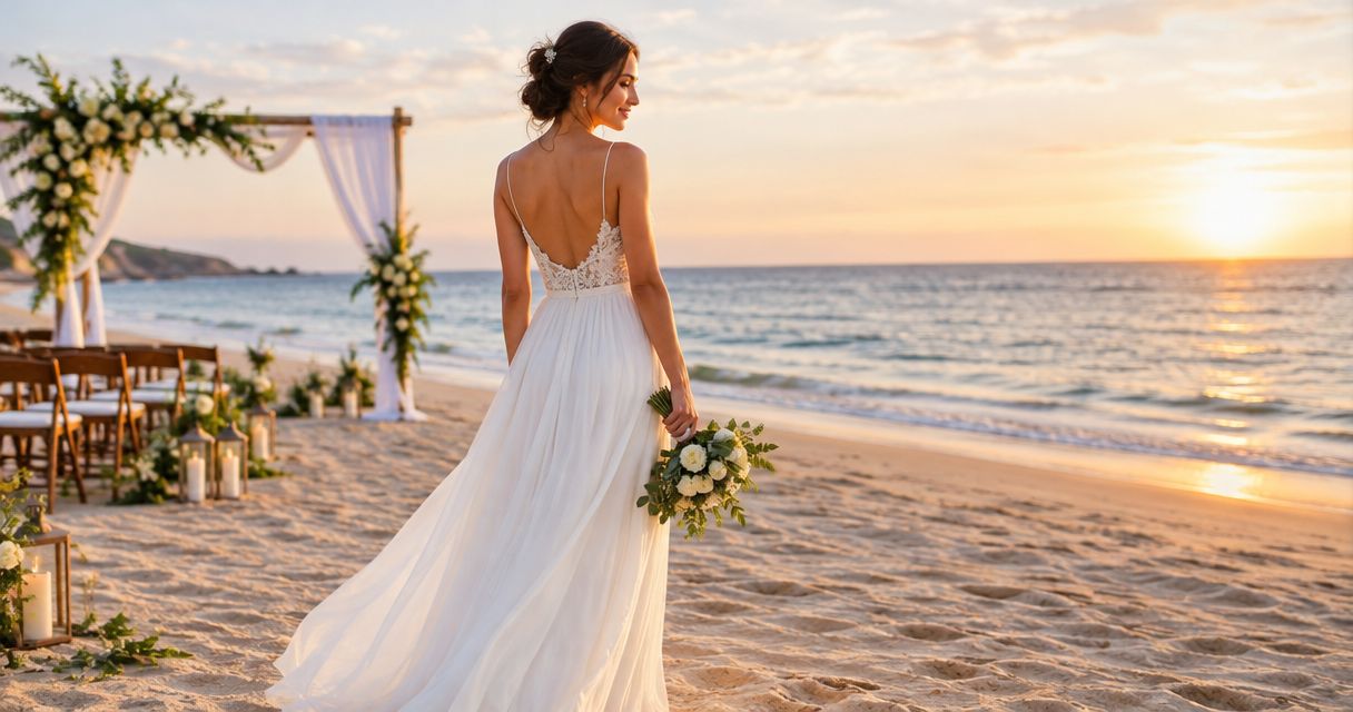 Wedding dresses for beach weddings: complete 2026 guide