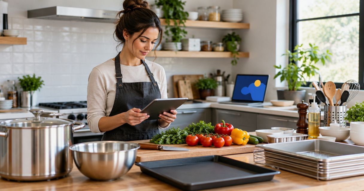 What equipment should you check before home catering?