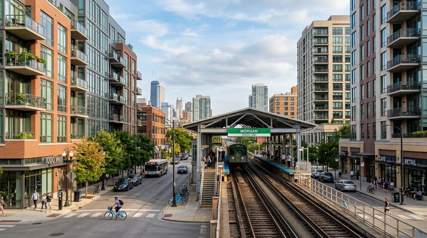 Apartments near Morgan CTA Green Line in West Loop