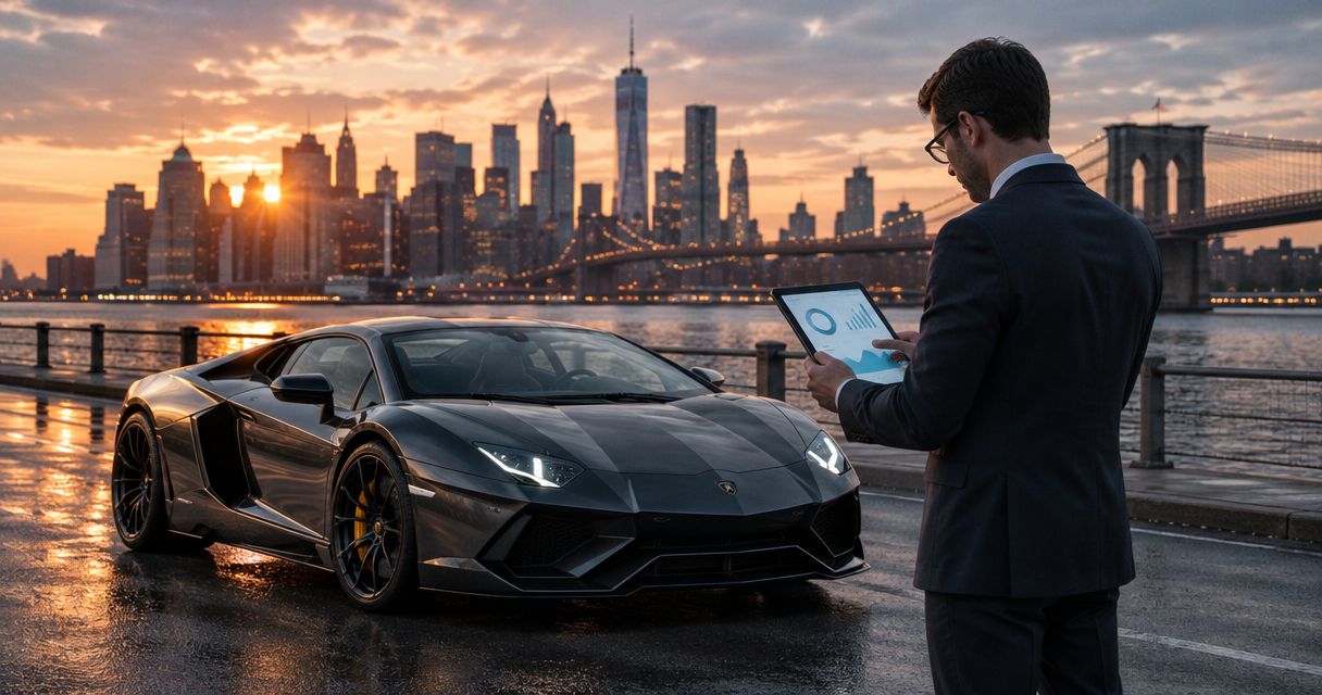 What insurance should you check before renting a Lamborghini in NYC?