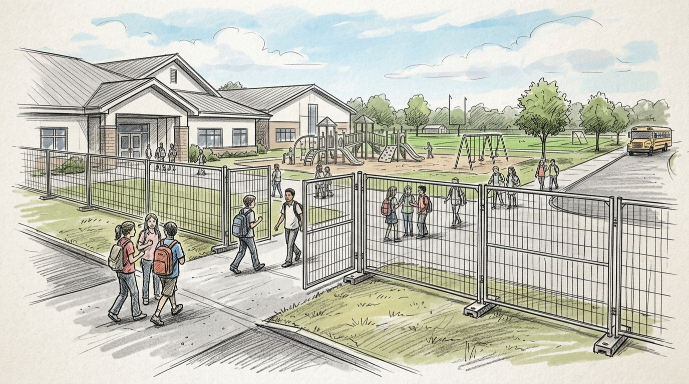 Temporary fencing for K-12 schools and campuses: complete 2026 guide