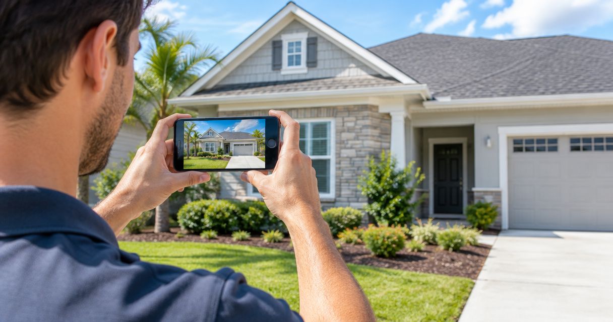 What photos help you get an accurate exterior-cleaning quote?