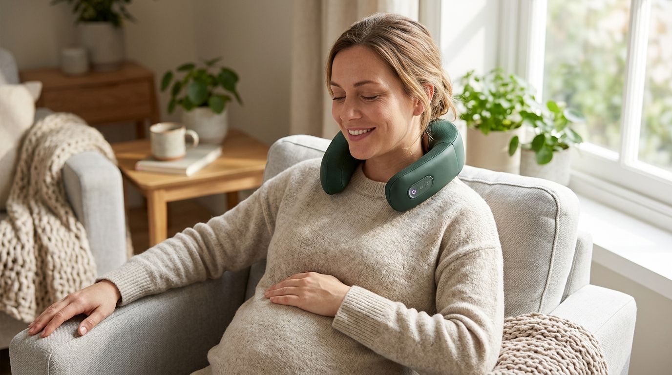 How to use a heated neck massager safely during pregnancy