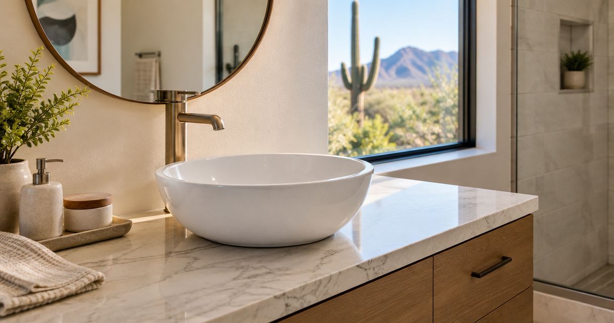 Best bathroom sink materials for Tucson homes in 2026