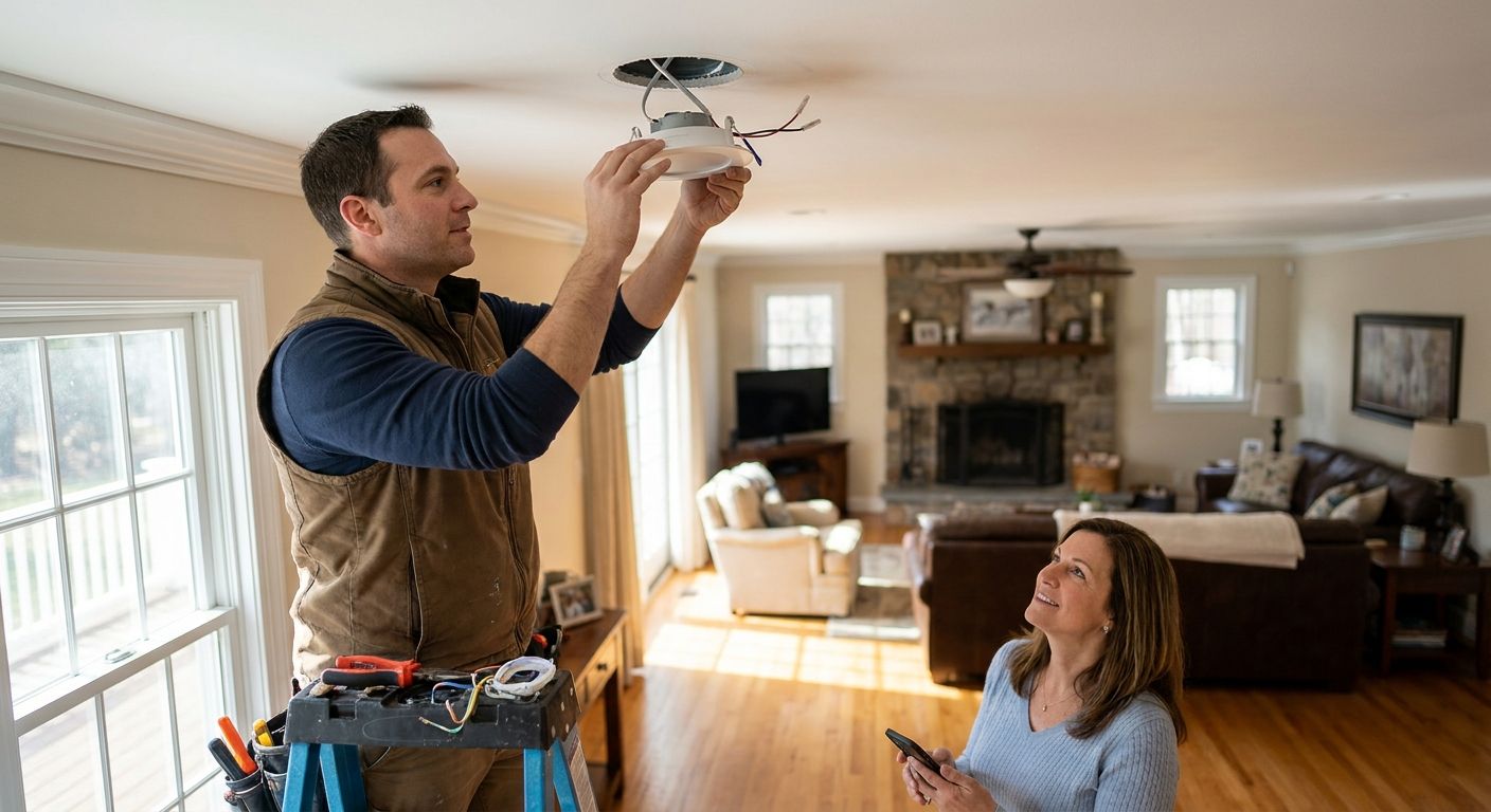 Recessed lighting installation for NJ homeowners