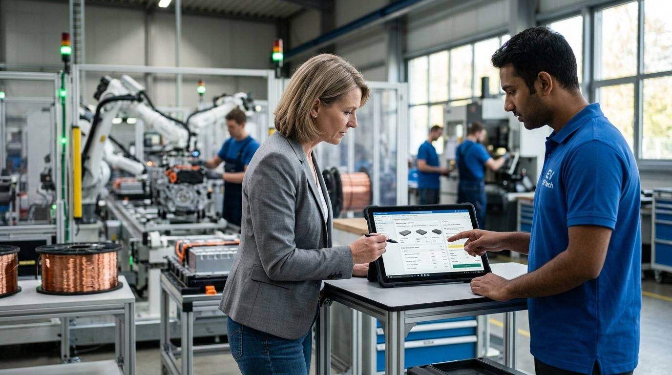 CPQ software for EV component manufacturers