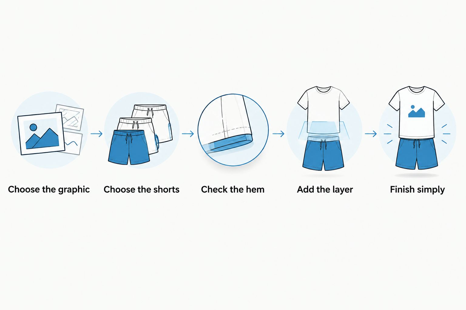 Five styling steps from choosing a surf graphic to finishing the outfit