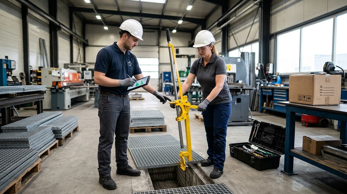 What support should a grating lifting tool supplier provide?