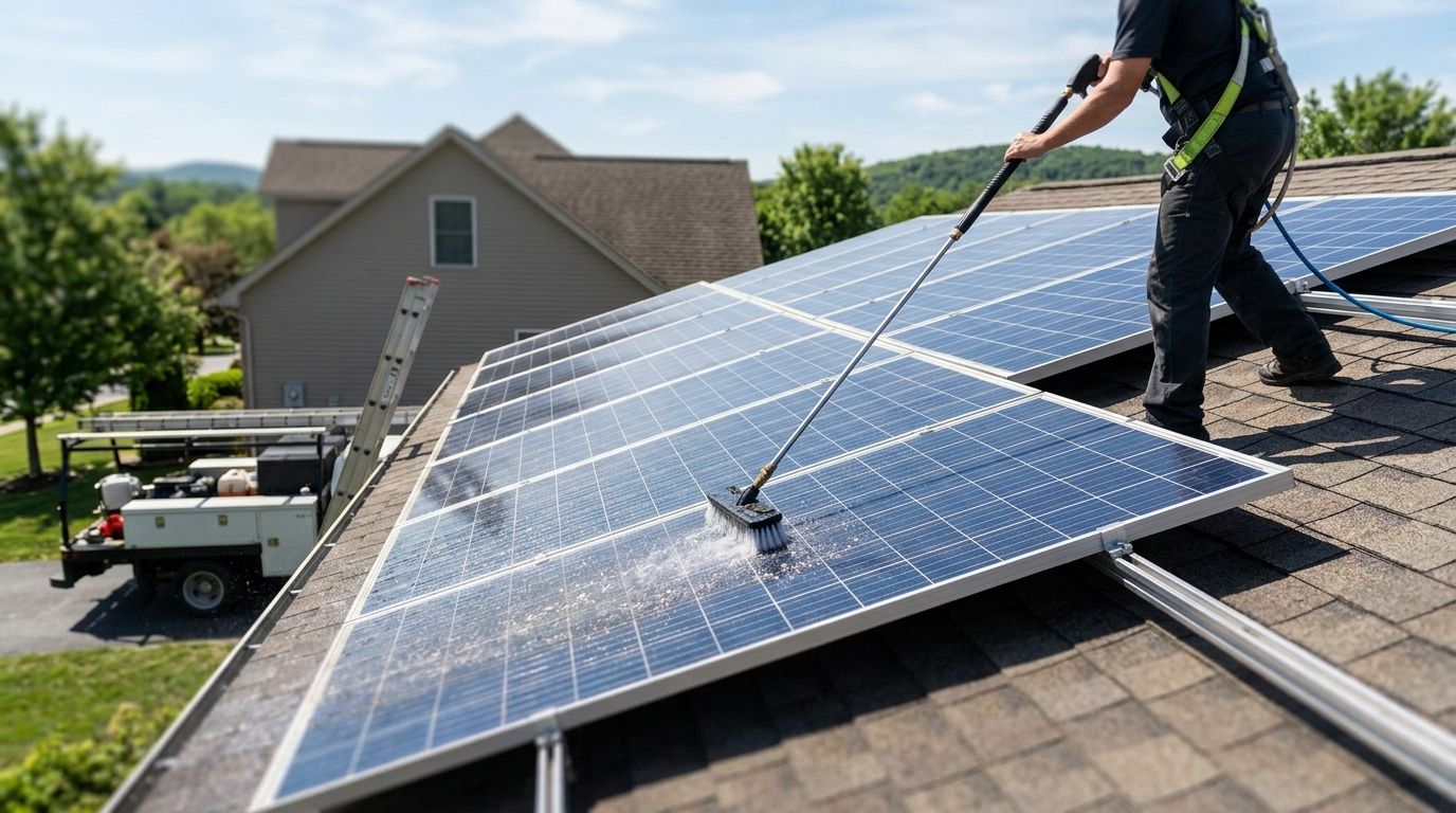 Best pressure washing companies for solar panel roof cleaning 2026