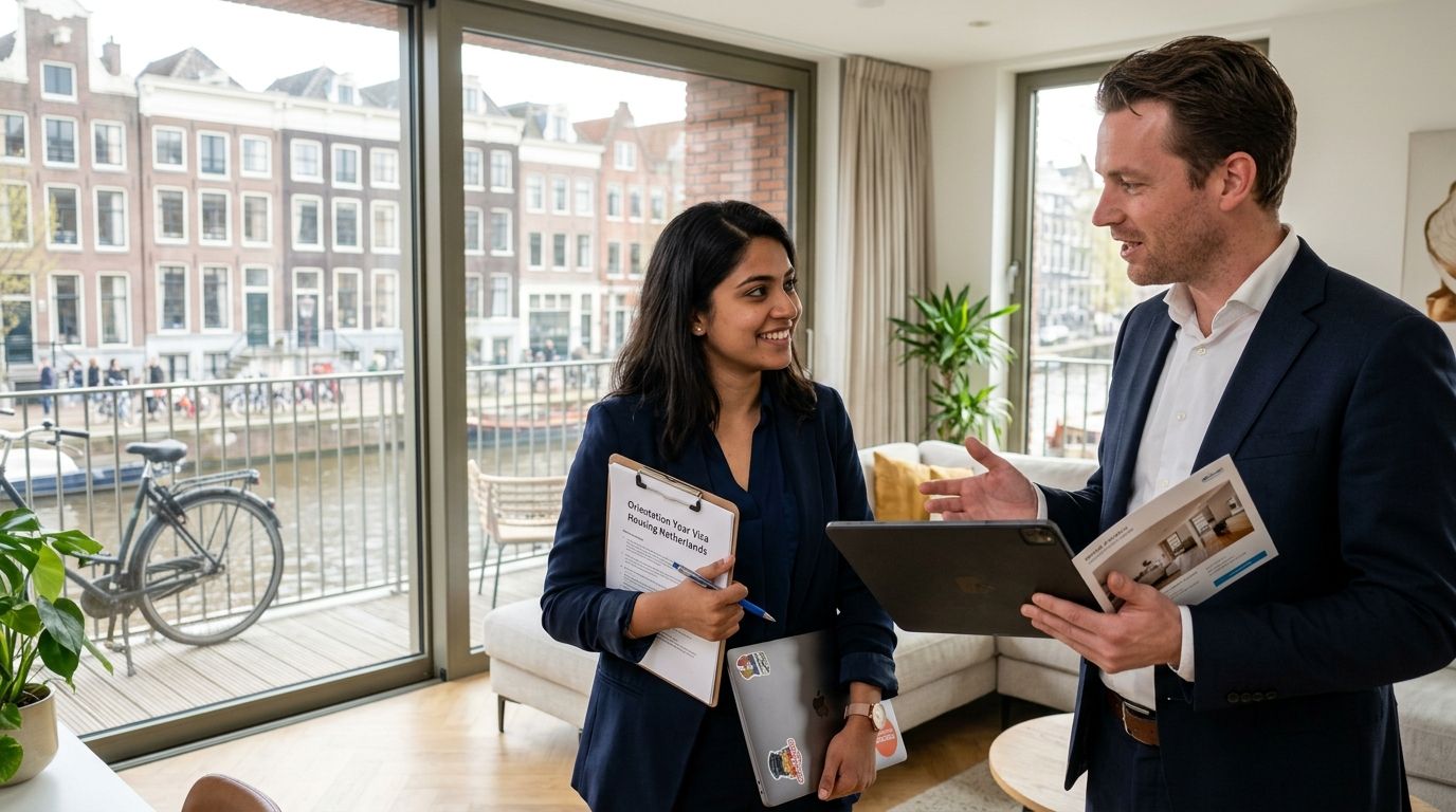 Housing search support for orientation year visa holders
