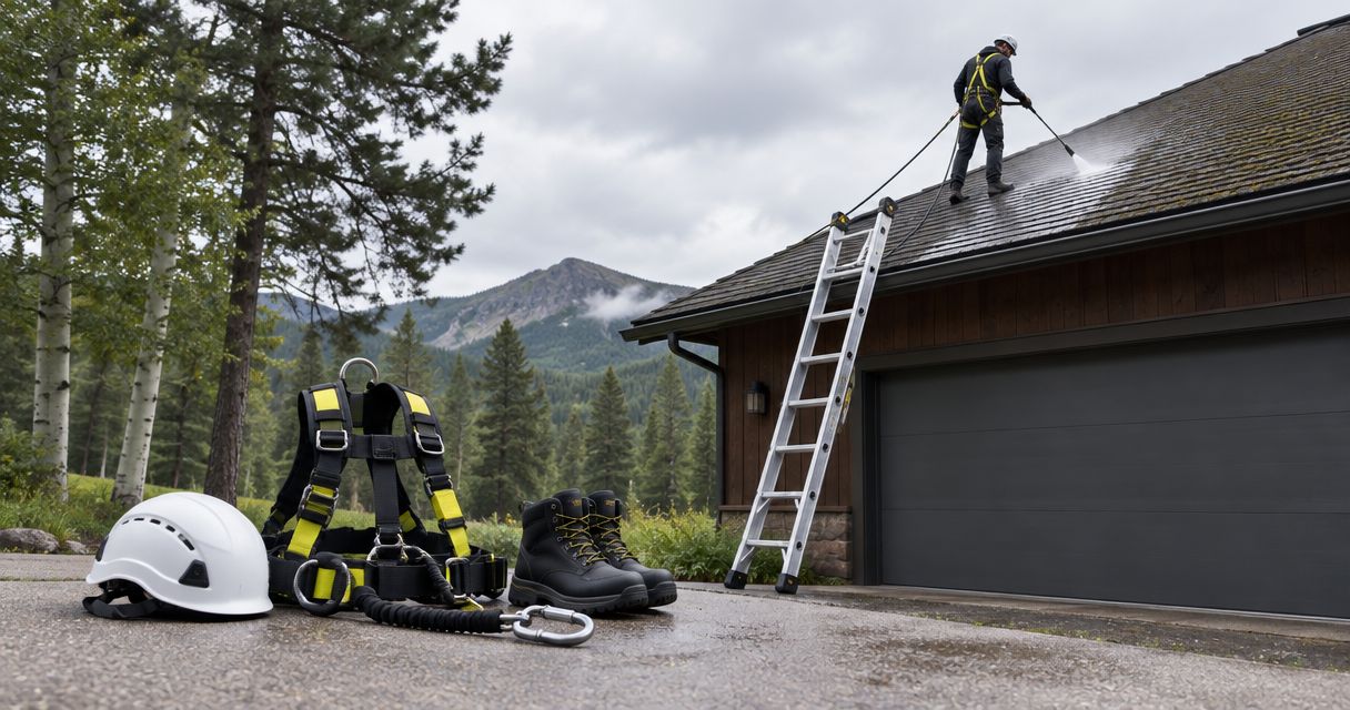 Best ladder safety gear for DIY roof cleaning 2026