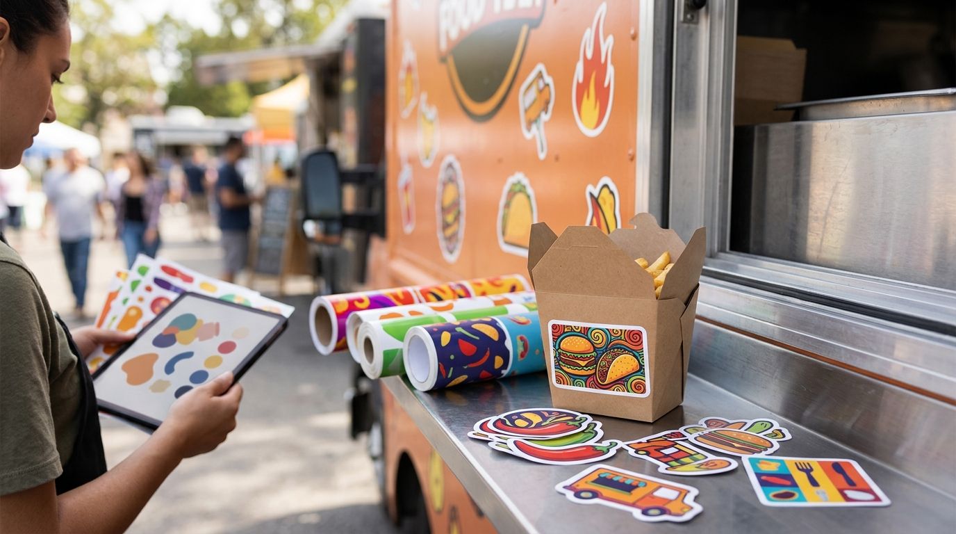 Custom stickers for food trucks