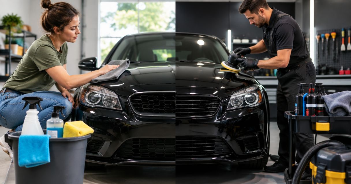 DIY detailing kits vs professional detailing ranked