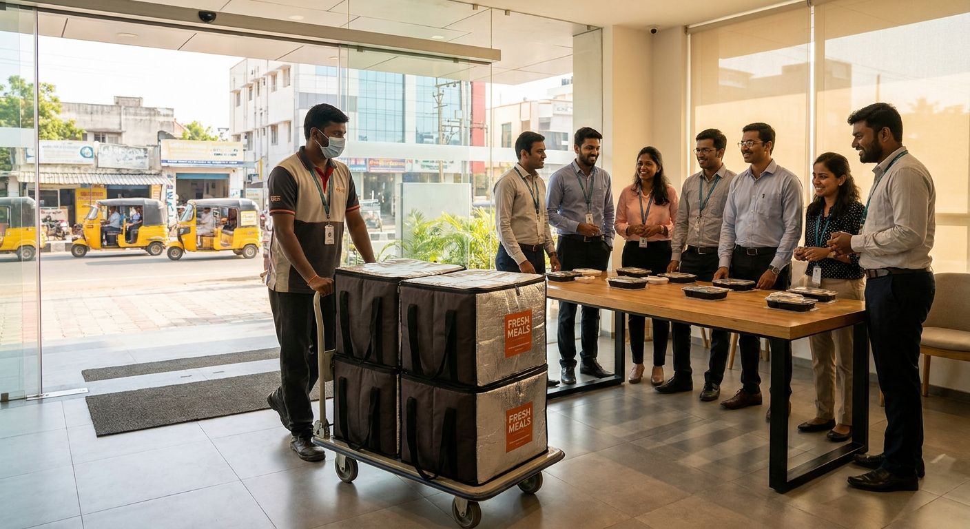 Bulk meal orders for offices in Avadi