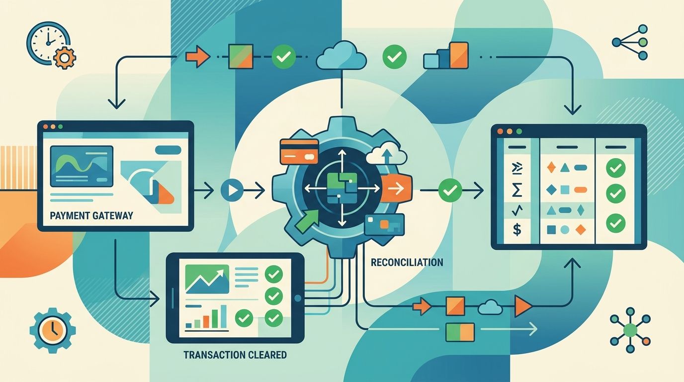 Automatically reconcile payments when a transaction clears