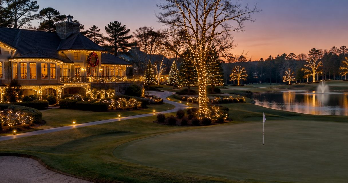 Christmas lighting for country clubs and golf courses: complete 2026 guide