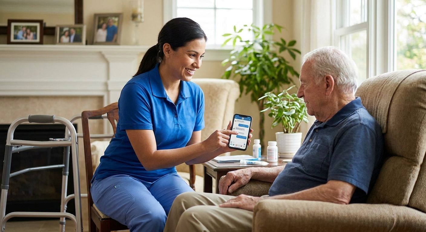 Small business texting service for home health agencies