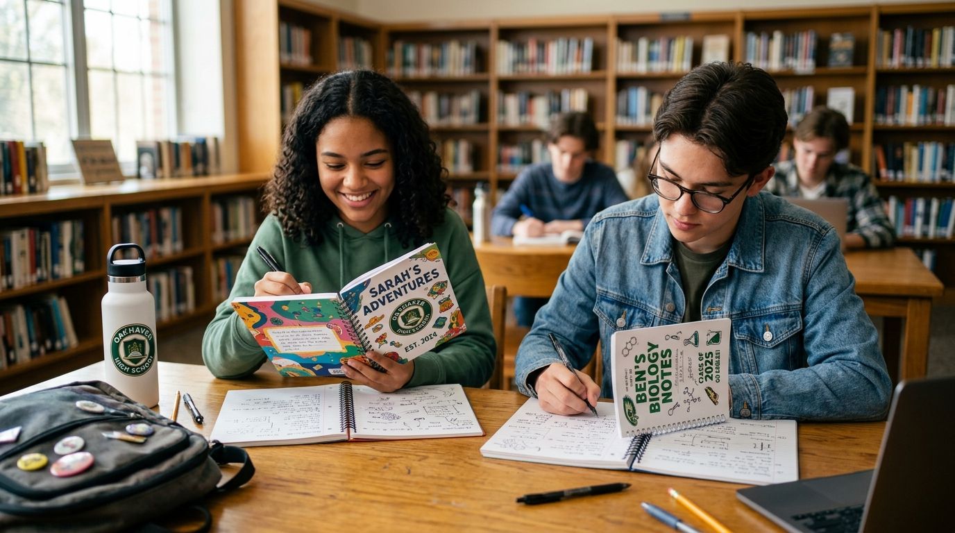 Custom notebooks for schools and students
