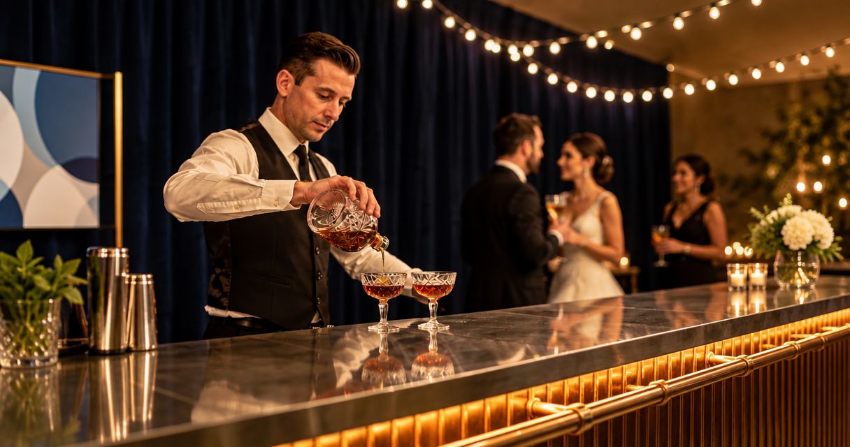 Wedding bartending services: planning your reception timeline