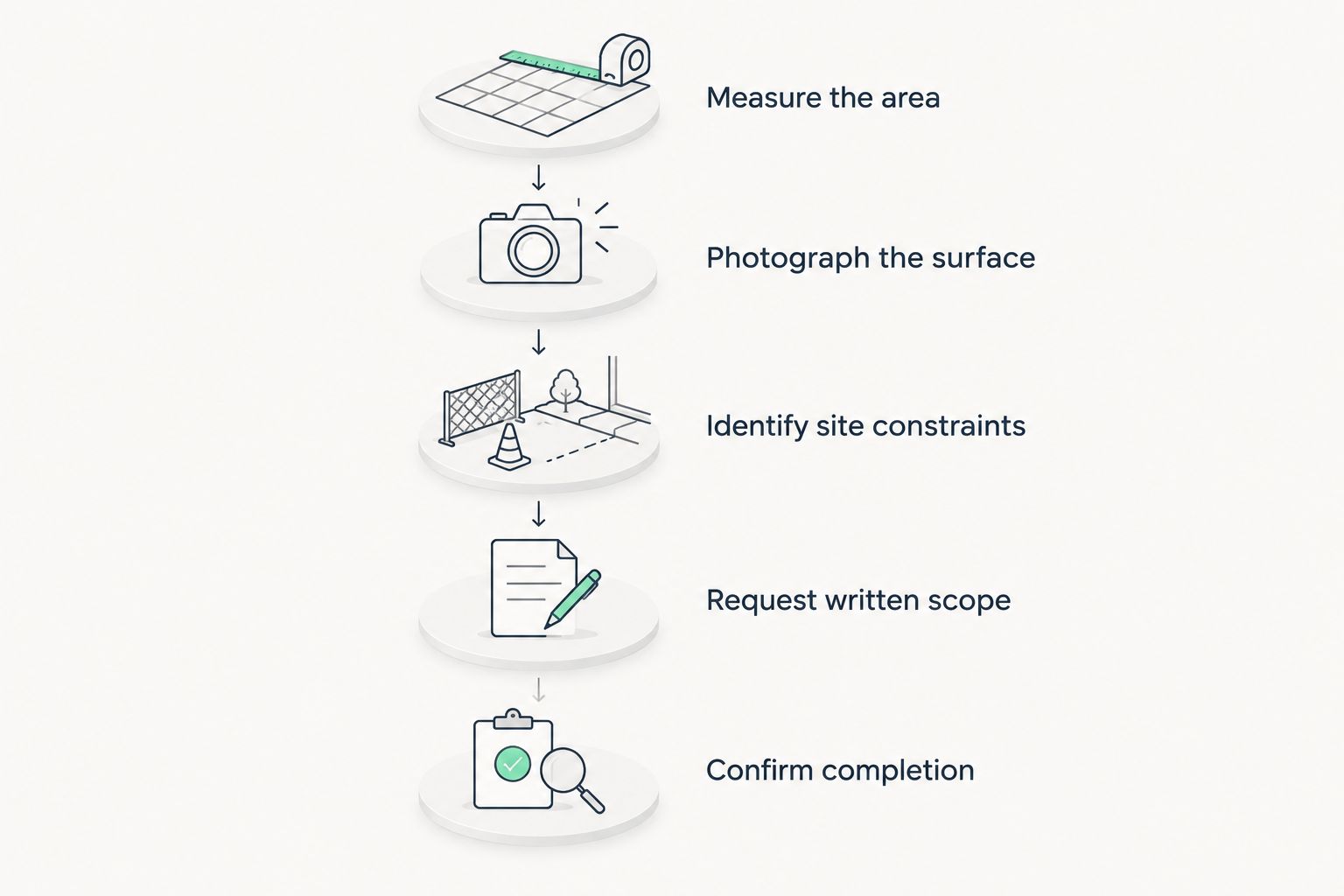 Five steps for documenting driveway moss removal before requesting and approving an estimate