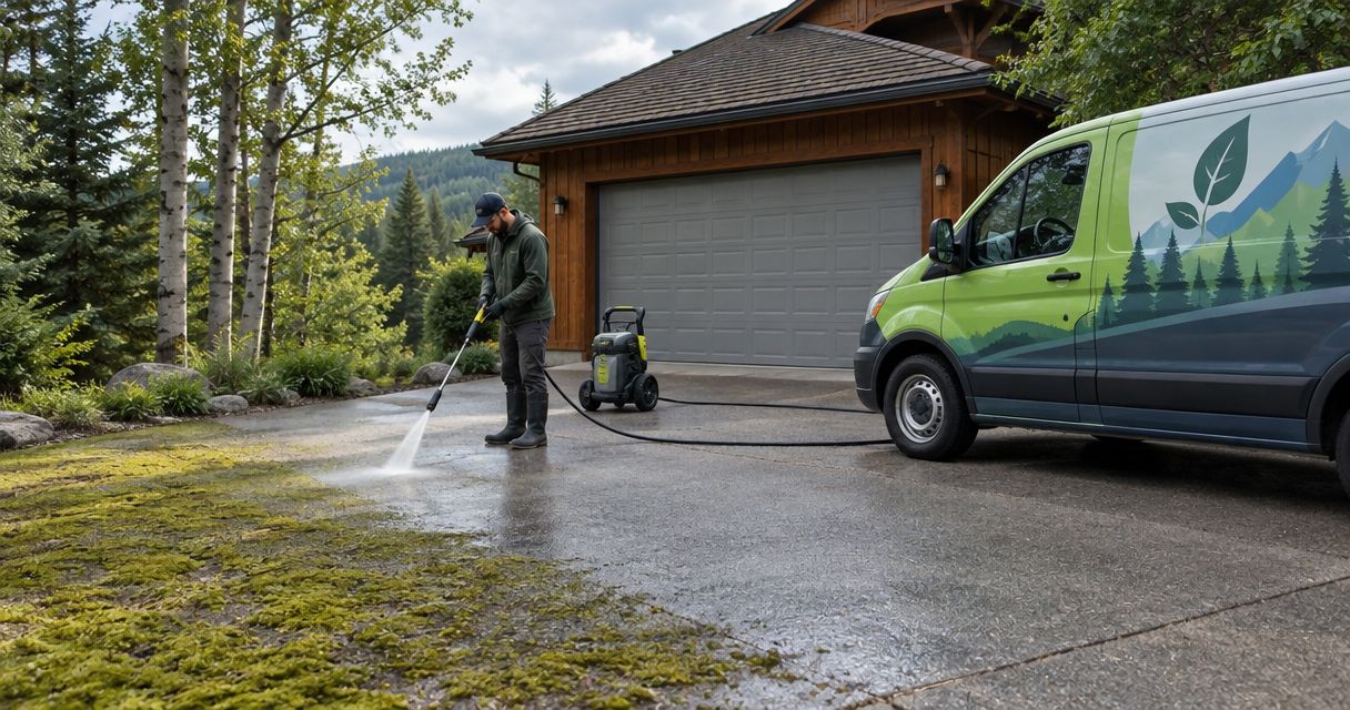 How much does it cost to remove moss from a driveway or walkway?