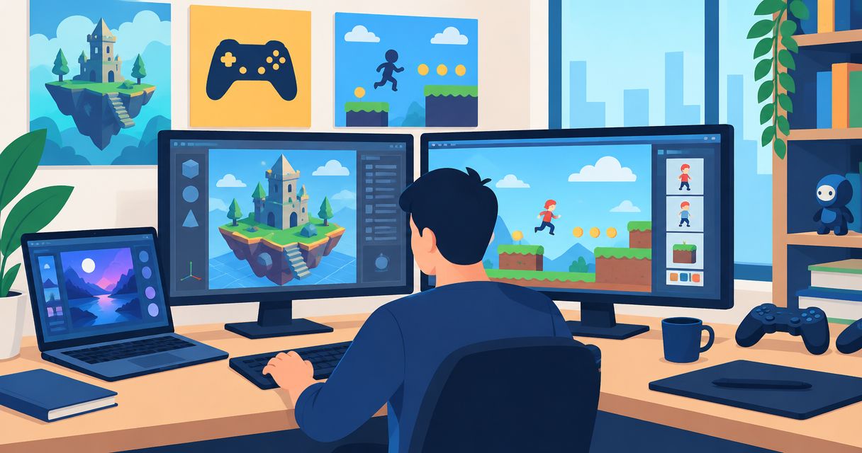 Best 3D and 2D game development engines in 2026