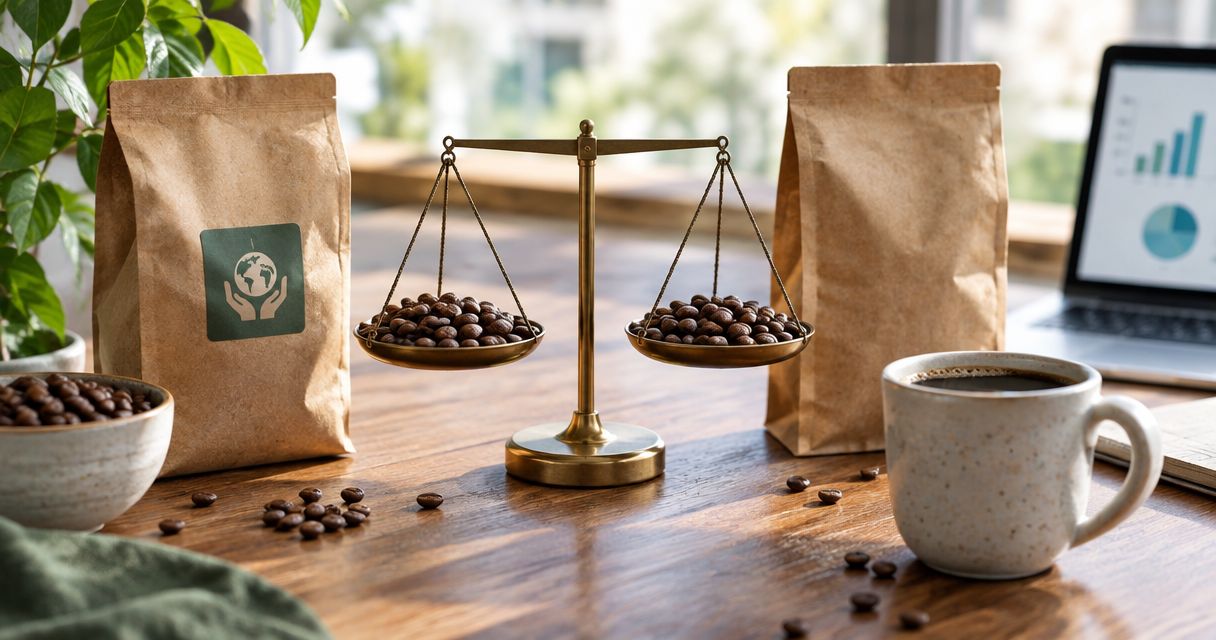 How much more does fair trade coffee cost than regular coffee?