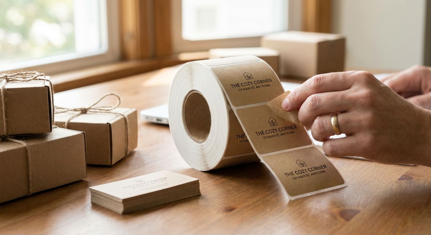 Return address labels for small businesses