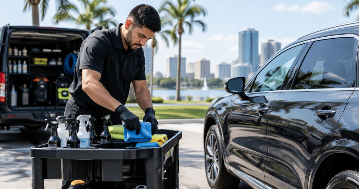 How do you prepare for mobile detailing in Orlando?