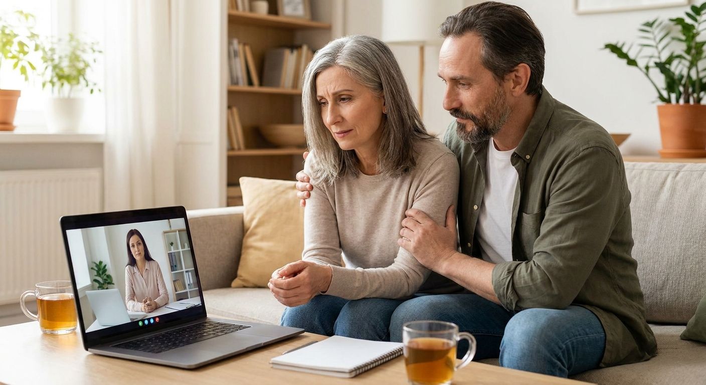 Online couples counselling for menopause and relationship strain