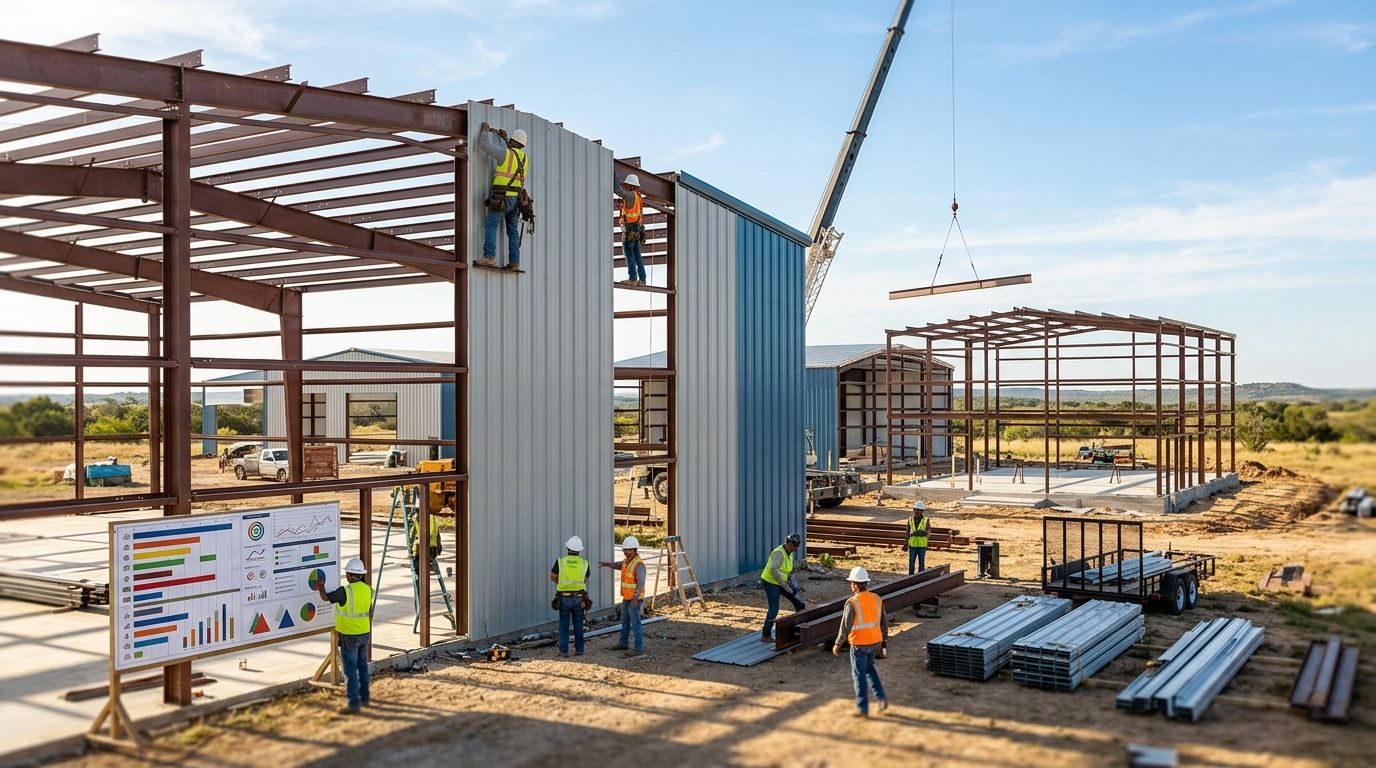 Metal building contractors in Texas ranked by turnaround time 2026