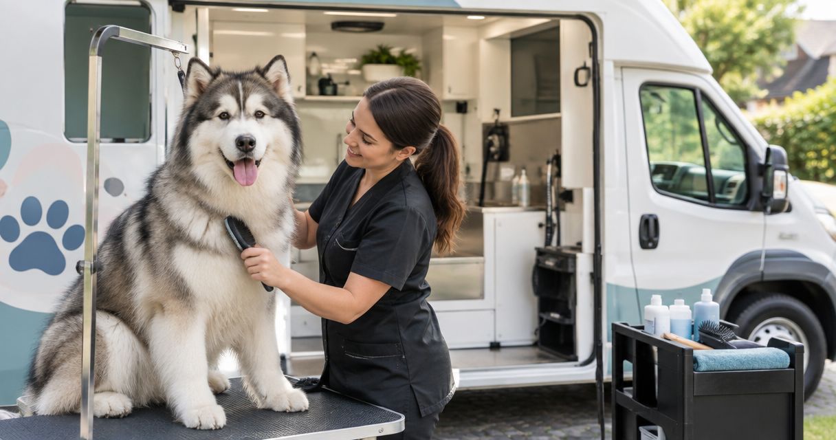 Best mobile groomers for double-coated dogs in 2026