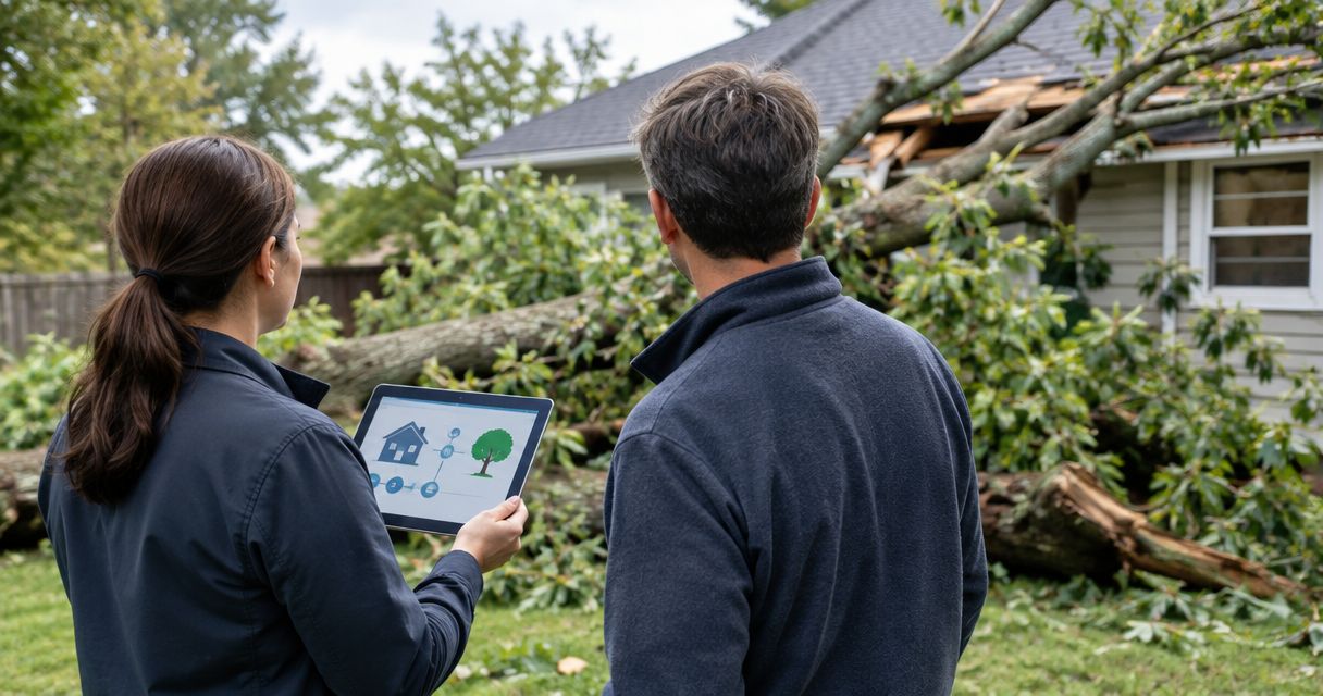 How to coordinate tree removal with a homeowner's insurance claim