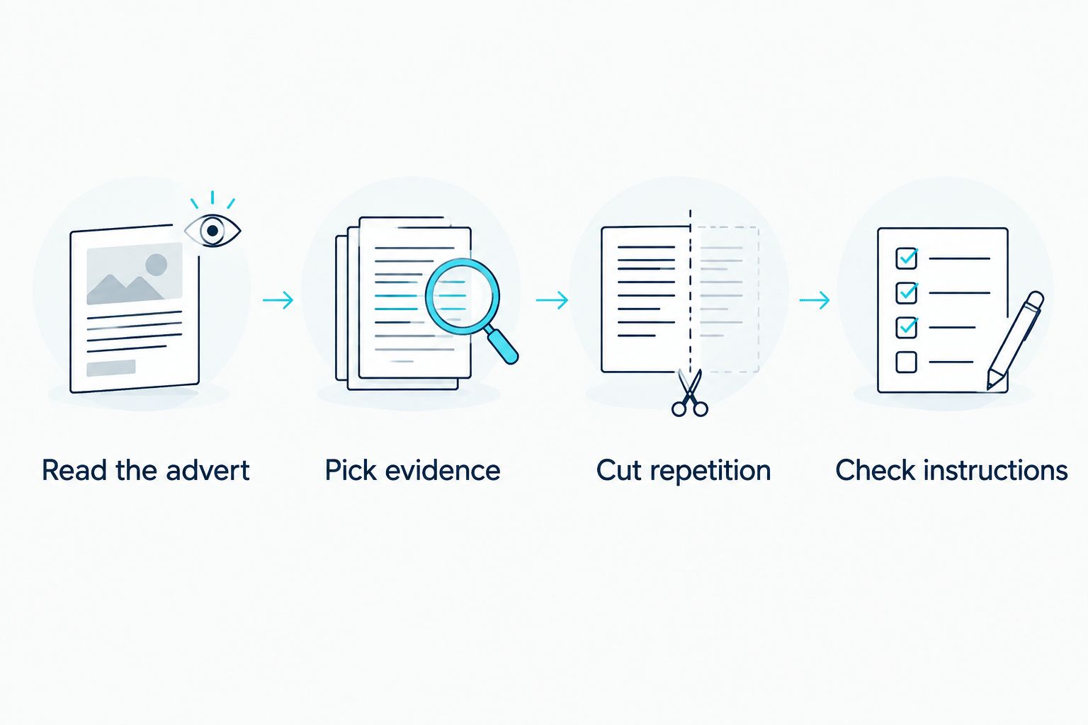 Four editing steps for a South African cover letter